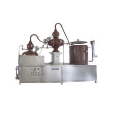 Cognac Charente pot still  100L-2000l wine distilling machine automatical copper brandy distiller